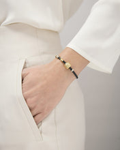 Load image into Gallery viewer, Gold and Silver leather bracelet