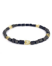 Load image into Gallery viewer, Black Tourmaline and Rock structure Necklace