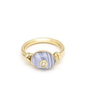 Load image into Gallery viewer, Chalcedony Pebble Ring