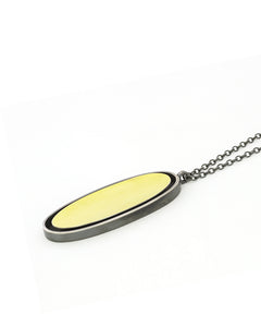 Floating Oval Necklace