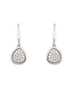 White Drop Pave earrings