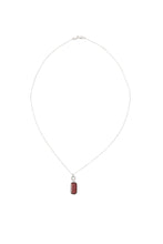 Load image into Gallery viewer, Rounded Rectangle Garnet Pendant