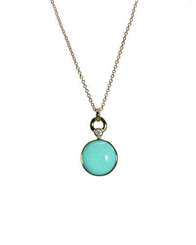 Round Turquoise Pendant