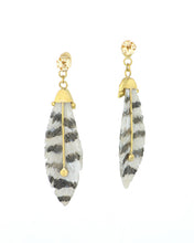 Load image into Gallery viewer, Owl Feather Earrings