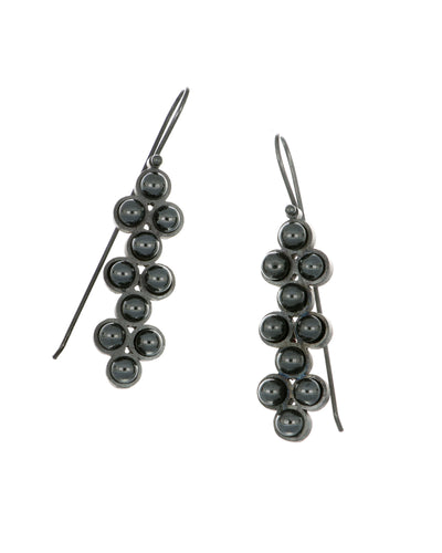 Hematite Multidot Earrings