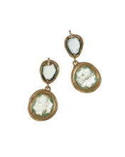 Load image into Gallery viewer, Tourmaline and Diamond Earrings