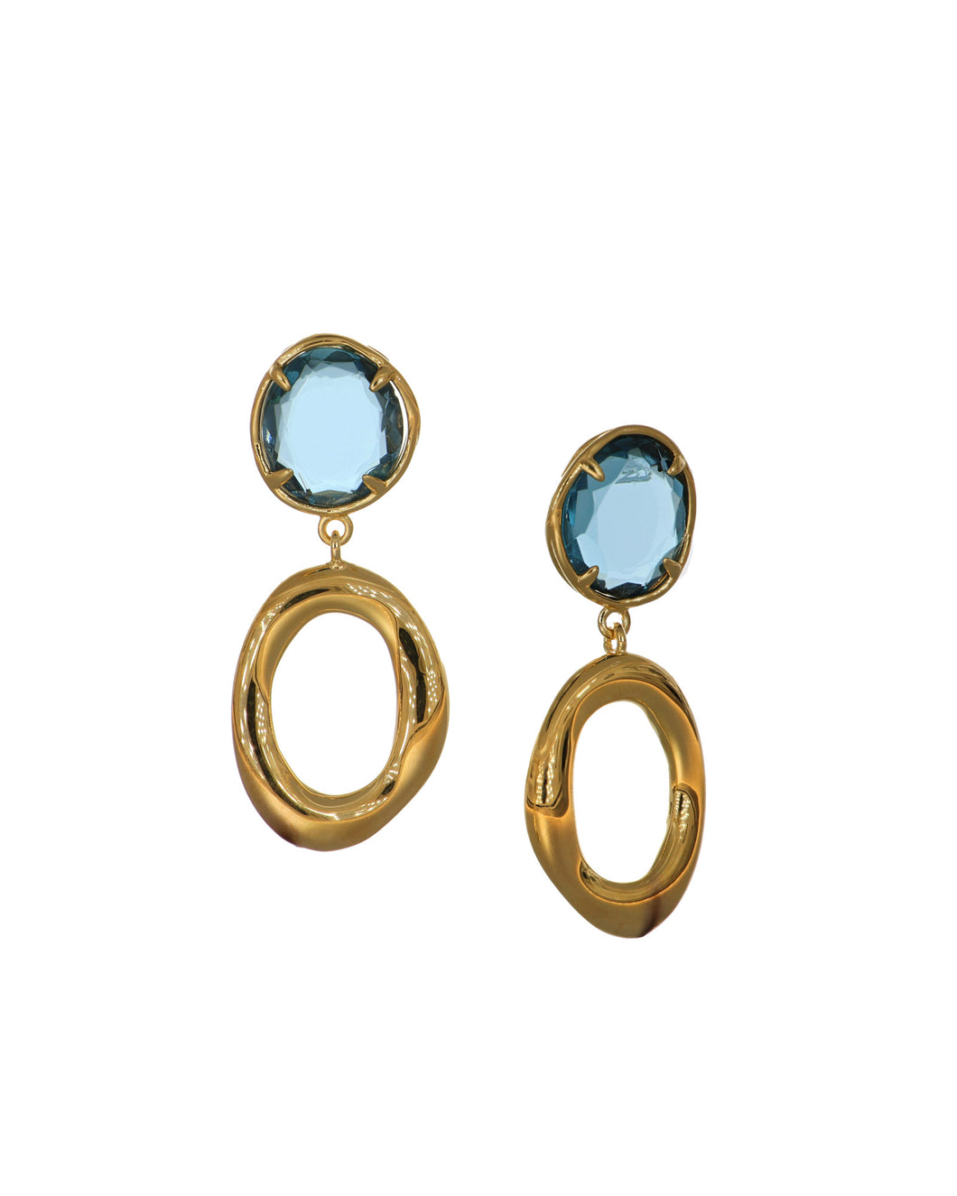 Blue Topaz Earrings