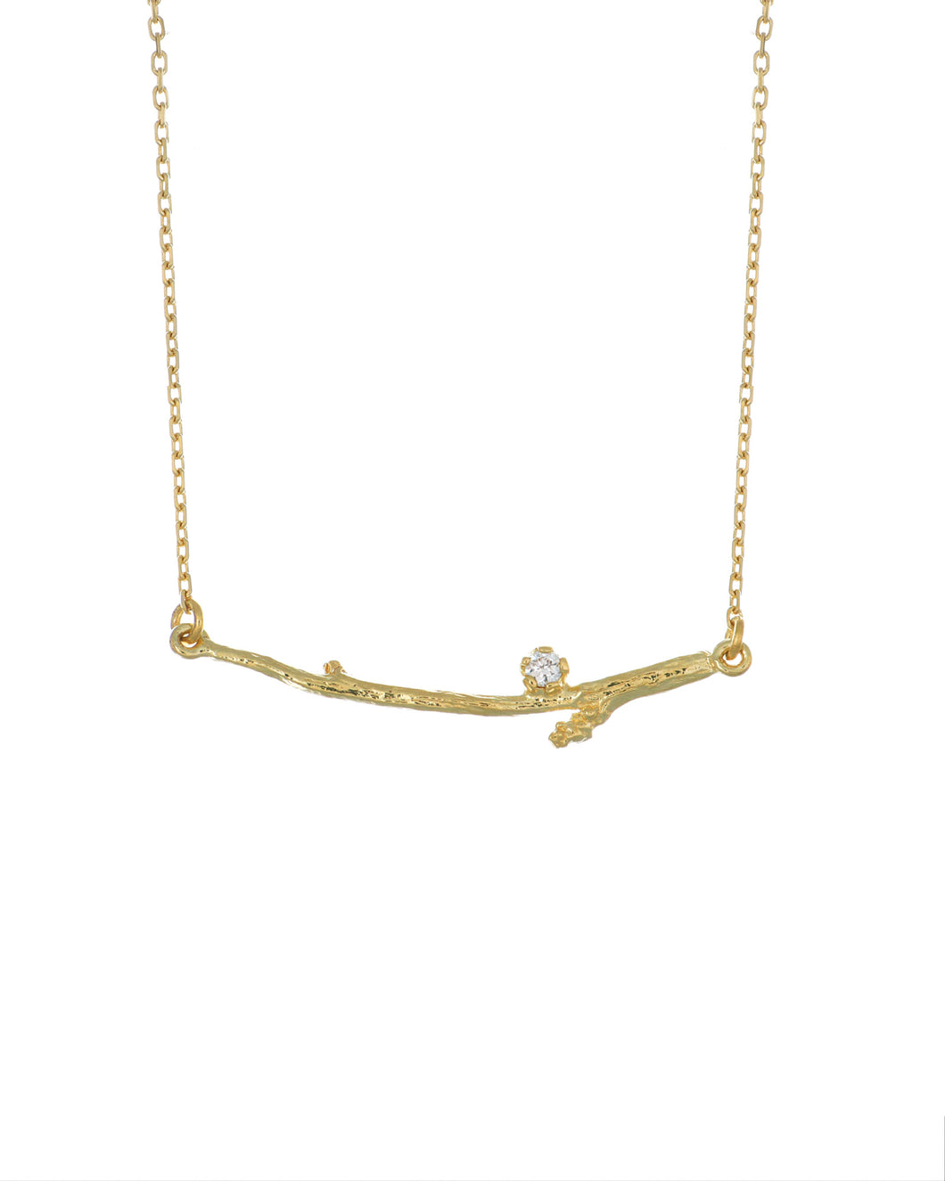 Diamond Wildwood Curve Necklace