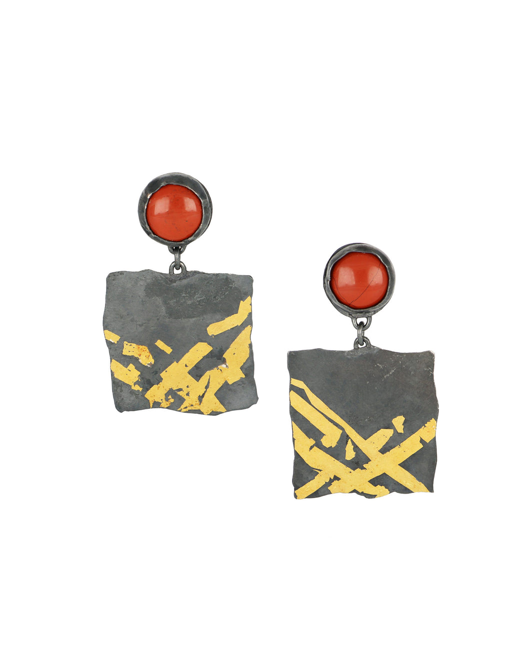 Square keum bu Earrings