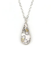 Load image into Gallery viewer, Cherry Blossom Teardrop Charm