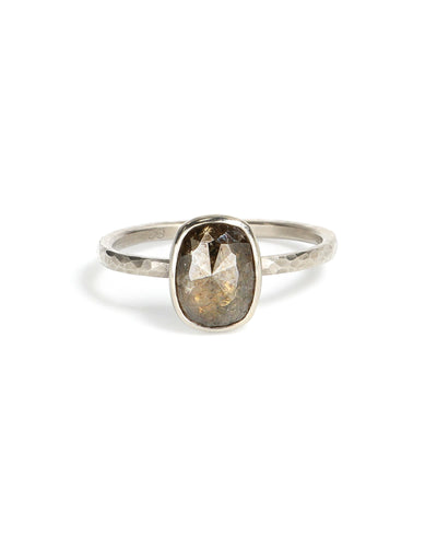 Cushion Brown Diamond Ring