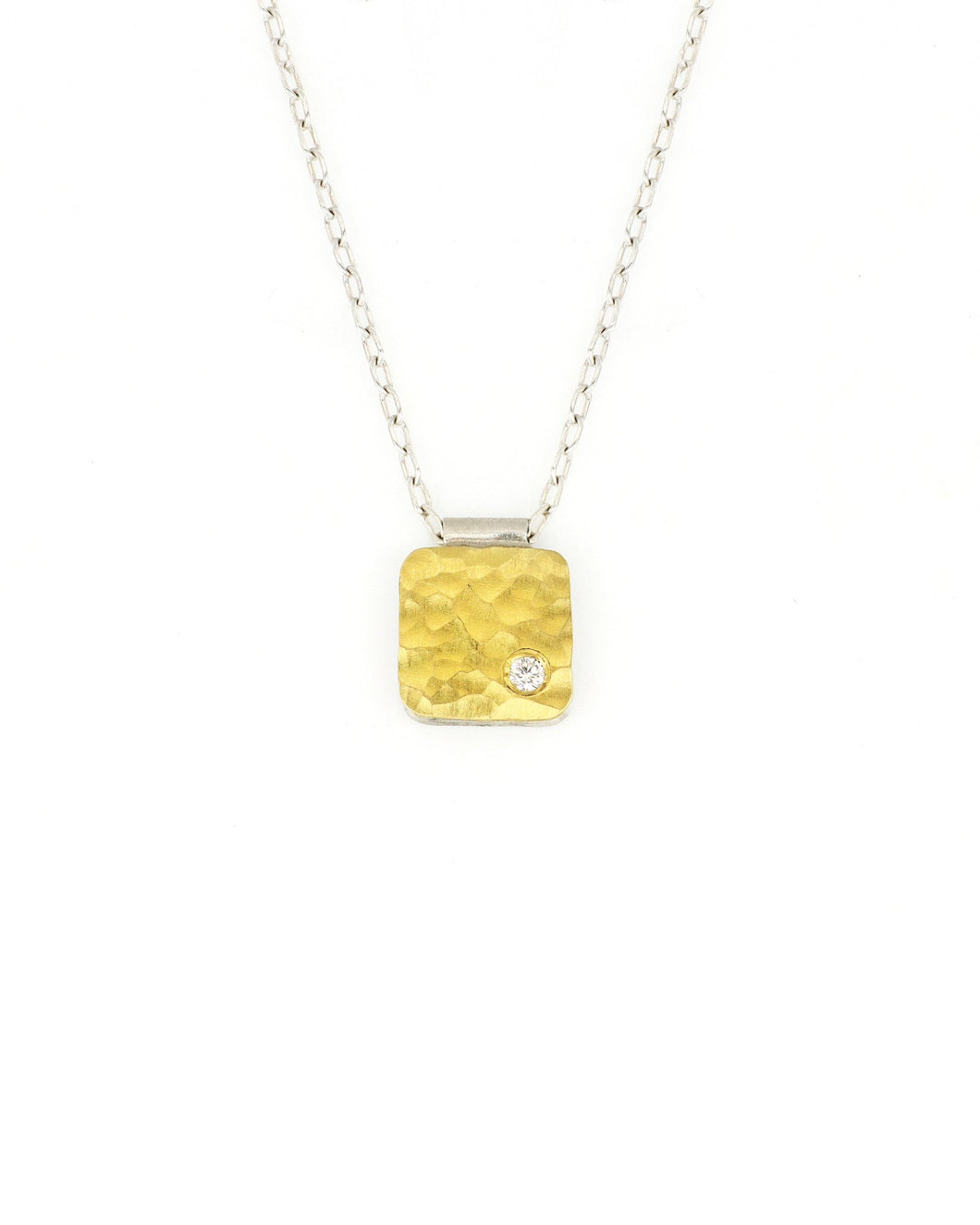 Gold and Silver Cell Necklace (8x8)