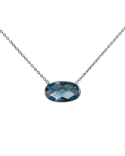 Oval Topaz Necklace