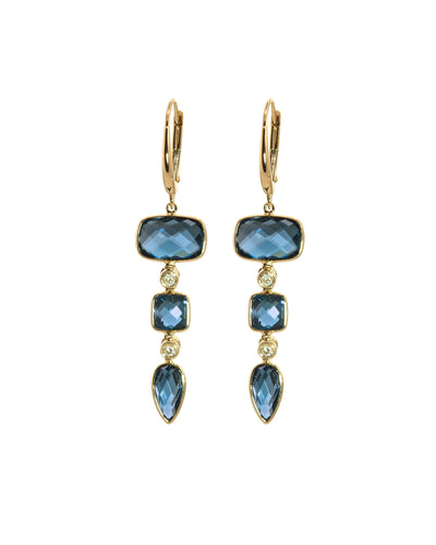 Cascading Cushion Earrings