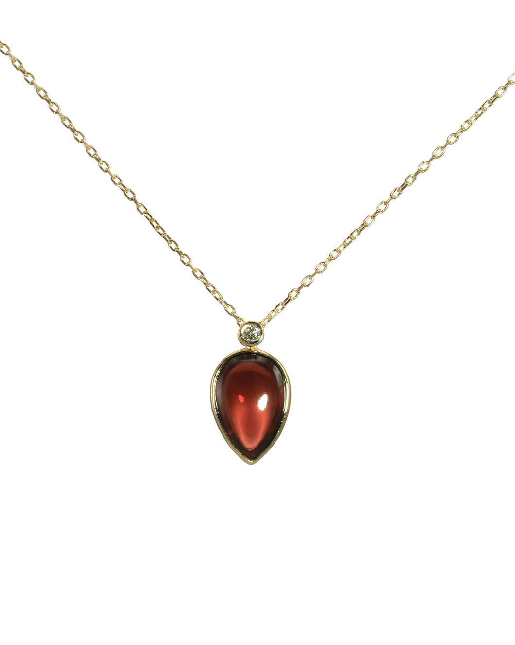 Pear Garnet Pendant