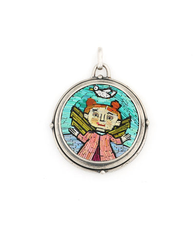 Carrot-Top Angel Pendant