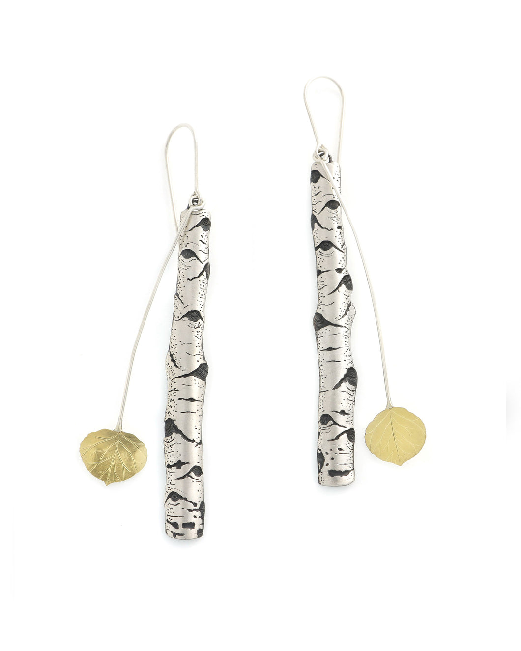 Aspen Allure Long Earrings with Leaves