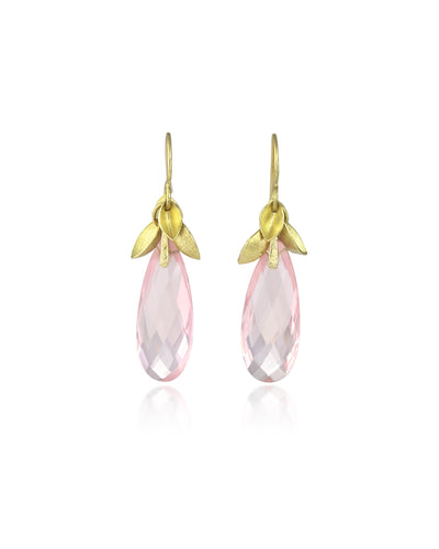 Rose Quartz Drop Earrings