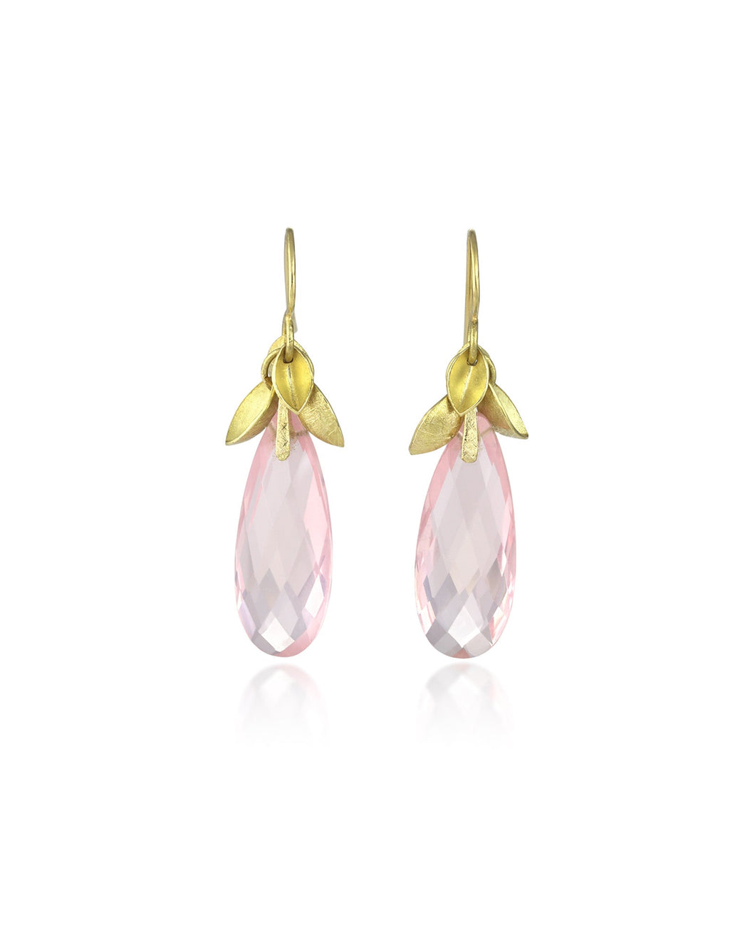 Rose Quartz Drop Earrings