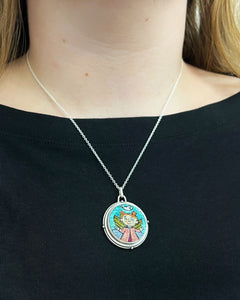 Carrot-Top Angel Pendant