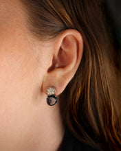 Load image into Gallery viewer, London Blue and Pave Earrings