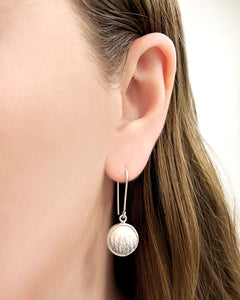 Button Dangle Earrings