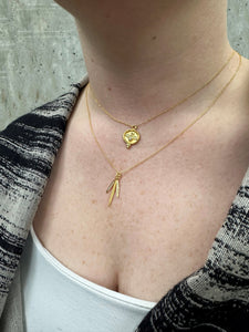 Pave`  bee pendant