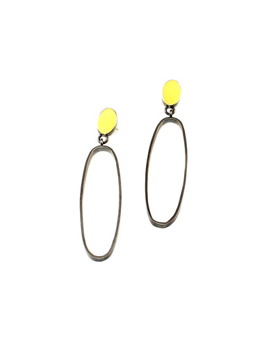 Oval Drop Earrings