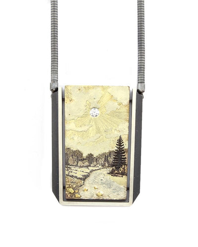 Mountain Stream with Meadow