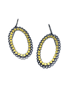 XL Dot Oval Earrings