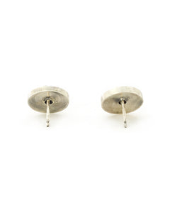 Tiny Circle & Flower Posts Earrings