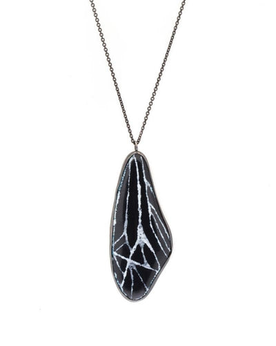 Enamel Butterfly Wing Pendant