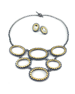 Stacked Gold Dot Necklace