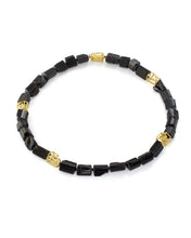 Load image into Gallery viewer, Black Tourmaline and Rock structure Necklace