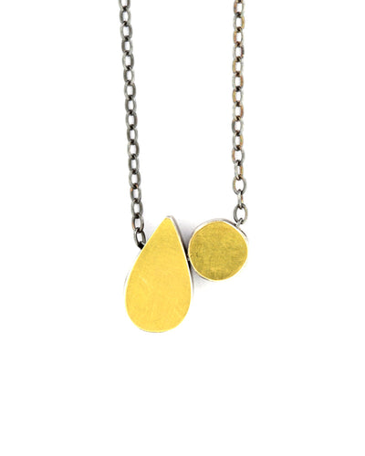Teardrop and Dot Necklace
