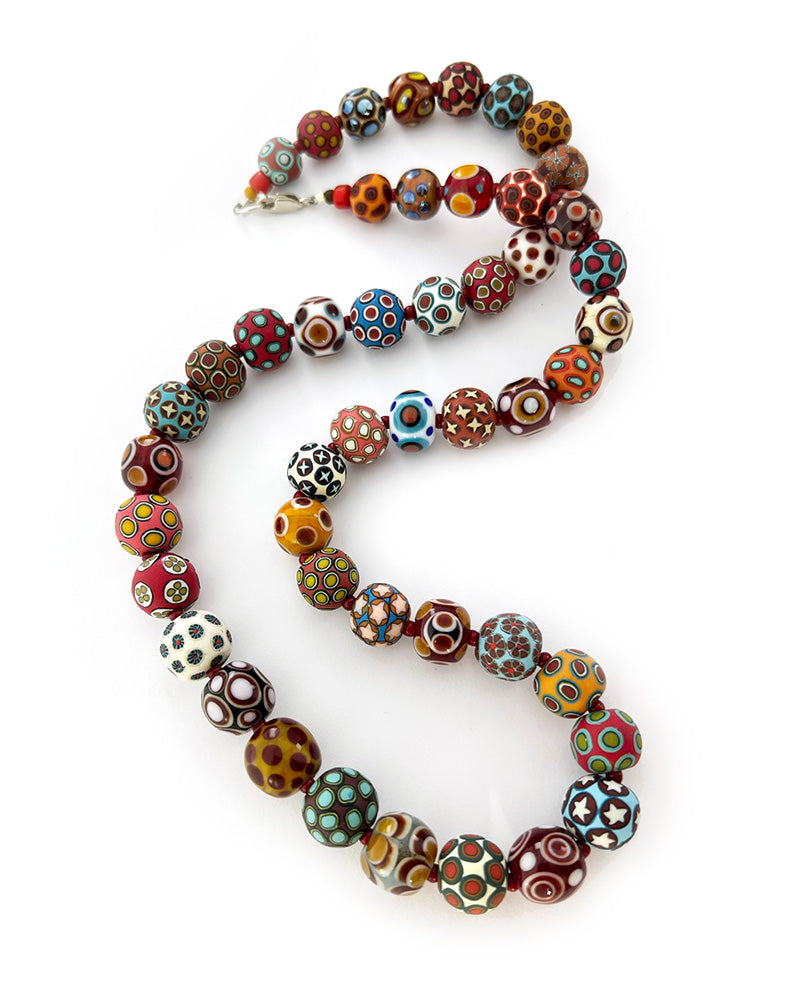 Multicolor/Red Necklace
