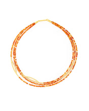 Load image into Gallery viewer, Three Strand Carnelian Necklace