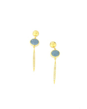 Load image into Gallery viewer, Hammered Drop earrings