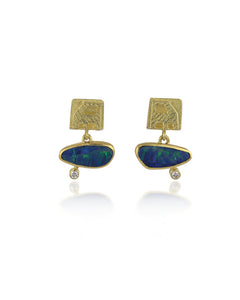 Opal and Diamonds Earrings #16