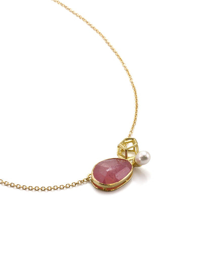 Pink Sapphire Necklace