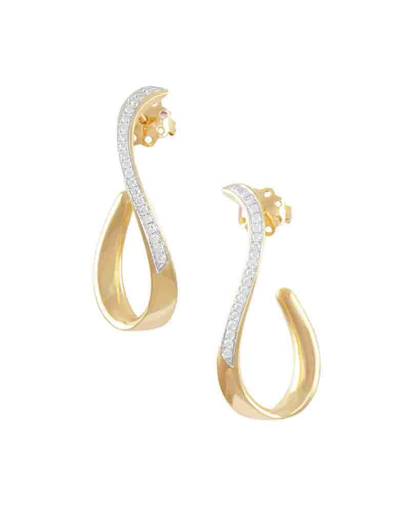 Swirl diamond Earrings