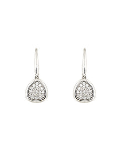 White Drop Pave earrings