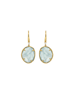 Aqua and diamond Earrings