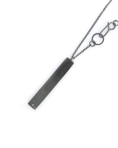 Long Rectangle Pendant with diamond