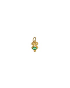 24k Gold and Emerald Pendant