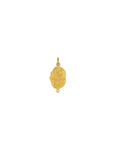 24k gold Fishbird pendant