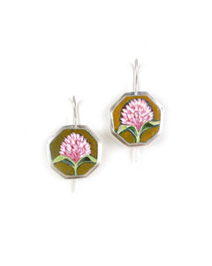 Pink Flowers Earrings