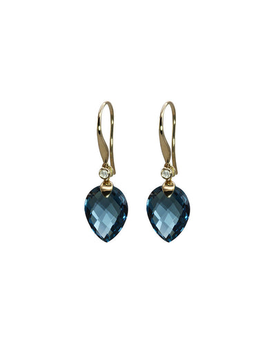 Faceted Topaz Earrings