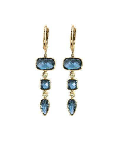 Cascading Cushion Earrings