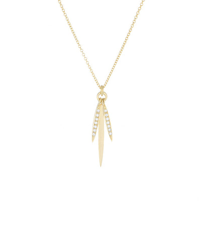 Dainty Needle Trio Necklace